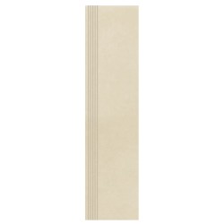Paradyż Intero płytka gresowa nieszkliwiona stopnica matowa beige 29,8x119x8 cm
