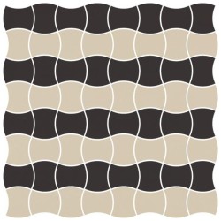 Paradyż Modernizm nero mozaika prasowana MIX B K.3,6x4,4  30,86x30,86