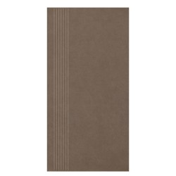 Paradyż Intero płytka gresowa nieszkliwiona stopnica prasowana matowa brown 29,8x59,8 cm