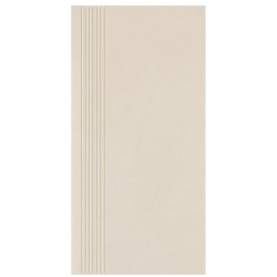Paradyż Intero płytka gresowa nieszkliwiona stopnica matowa bianco 29,8x59,8 cm