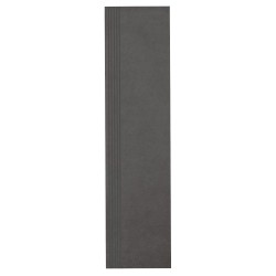 Paradyż Intero nero gres stopnica prosta nacinana 29,8x119,8x1cm