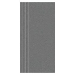 Paradyż Intero grys gres stopnica prosta nacinana 29,8x59,8x1cm