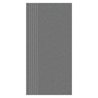 Paradyż Intero grys gres stopnica prosta nacinana 29,8x59,8x1cm