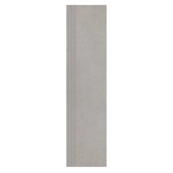 Paradyż Intero silver gres stopnica prosta nacinana 29,8*119,8*1cm