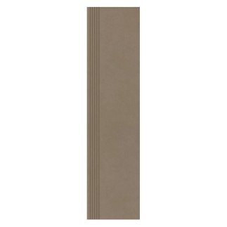 Paradyż Intero mocca gres stopnica prosta nacinana 29,8x119,8x1,1cm