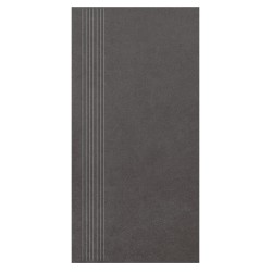 Paradyż Intero nero gres stopnica prasowana matowa 29,8x59,8x0,9cm
