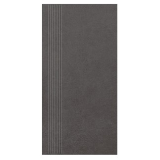 Paradyż Intero nero gres stopnica prasowana matowa 29,8x59,8x0,9cm