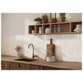 Paradyż Monpelli white mix cegiełka struktura połysk płytka ścienna 6,5x29,5 cm