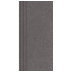 Paradyż Intero płytka gresowa nieszkliwiona matowa grafitowa 29,8x59,8 cm