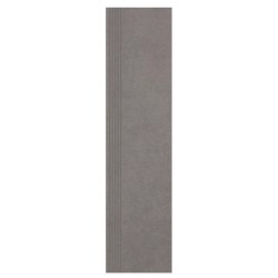 Paradyż Intero płytka gresowa nieszkliwiona stopnica matowa grys 29,8x119,8 cm