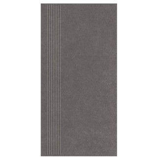 Paradyż Intero płytka gresowa nieszkliwiona matowa prasowana stopnica grys 29,8x59,8 cm