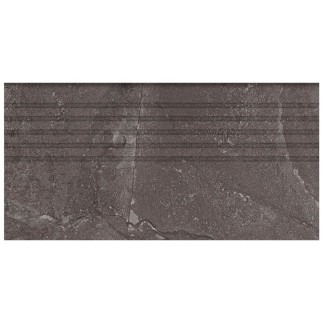Tubądzin Grand Cave graphite stopnica płytka gresowa 59,8*29,6*0,8