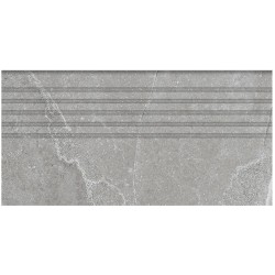 Tubądzin Grand Cave grey stopnica płytka gresowa 59,8*29,6*0,8