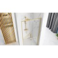 Rea Rapid Slide Gold Brush 100 drzwi prysznicowe 100x195