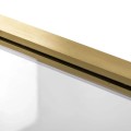 Rea Rapid Slide Gold Brush 100 drzwi prysznicowe 100x195