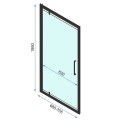 Rea Rapid Swing Black 70 drzwi prysznicowe 70x195