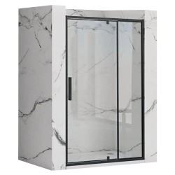 Rea Rapid Swing Black 120 drzwi prysznicowe 120x195