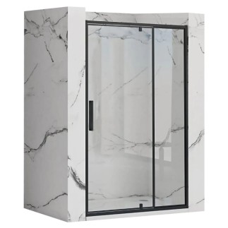 Rea Rapid Swing Black 120 drzwi prysznicowe 120x195