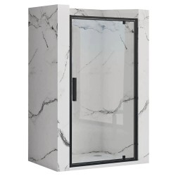 Rea Rapid Swing Black 100 drzwi prysznicowe 100x195