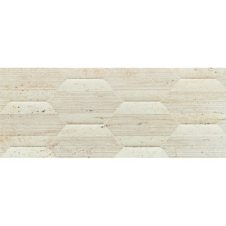 Tubądzin Tissue ivory str płytka ścienna strukturalna kość słoniowa 29,8x74,8