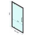 Rea Rapid Swing Gold 100 drzwi prysznicowe 100x195