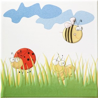 Tubądzin Robaczki 1 płytka ścienna,dekoracyjna