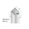 Rea Hugo adapter magnetyczny do montażu drzwi we wnęce, czarny