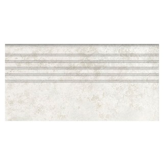 Tubądzin Torano White Mat stopnica płytka gresowa 59,8x29,6cm