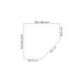 Rea Diamond kabina prysznicowa 80x80 black