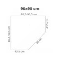Rea Diamond kabina prysznicowa 90x90 black