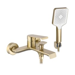 Rea Hass bateria wannowa złota szczotkowana