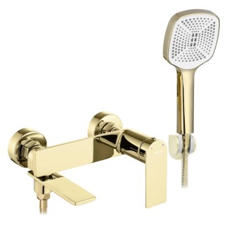 Rea Storm bateria wannowa ścienna złota