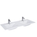 Elita Skappa umywalka ceramiczna DUO 120 cm z otworem