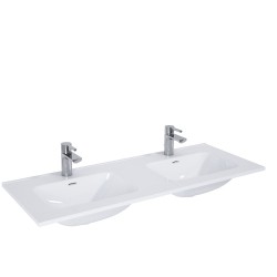 Elita Skappa umywalka ceramiczna DUO 120 cm z otworem