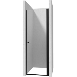 Deante Kerria Plus drzwi prysznicowe wahadłowe 90 cm czarne
