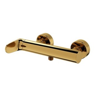 Cersanit Inverto bateria natryskowa złota ścienna