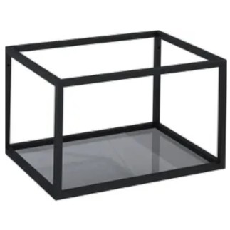 Elita stelaż podszafkowy 60 cm black mat z półką szklaną