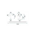 Rea Loop Lungo bateria bidetowa czarna metaliczna