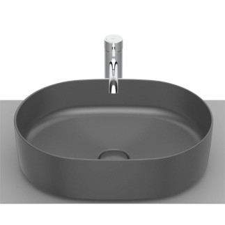 Roca Inspira Round umywalka nablatowa 50x37cm, onyks