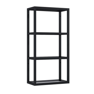 Elita stelaż wiszący z półkami czarny mat 40x80x21,6 cm