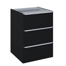 Elita Lofty komoda 50 3S czarna mat