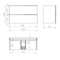 Elita Soho szafka 100 2S czarna mat