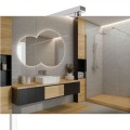 Invena Paros deszczownia kwadratowa z baterią natryskową chrom