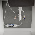 INVENA GLAMOUR Bateria zlewozmywakowa z filtrem czarno-złota-2