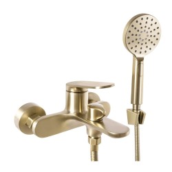 Rea Marco bateria wannowa złota szczotkowana ścienna