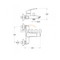 Invena Malta bateria wannowa chrom-1