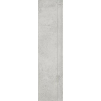 Paradyż Scratch bianco mat stopnica nacinana prosta 29,8x119,8