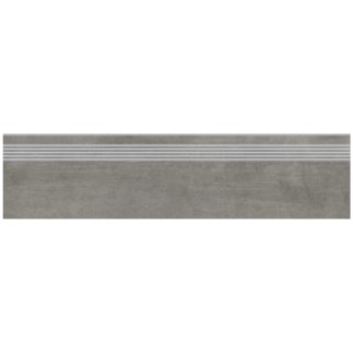 Cersanit Grava grey płytka gresowa stopnica 29,8x119,8 cm