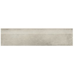 Cersanit Grava  light grey płytka gresowa stopnica 29,8x119,8 cm