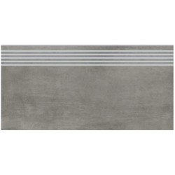 Cersanit Grava grey płytka gresowa stopnica 29,8x59,8 cm